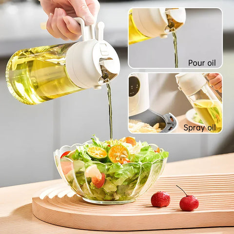 2 In 1 Glass Oil Spray Bottle