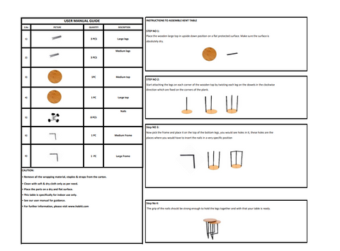 Kent R Series Nest of Table set